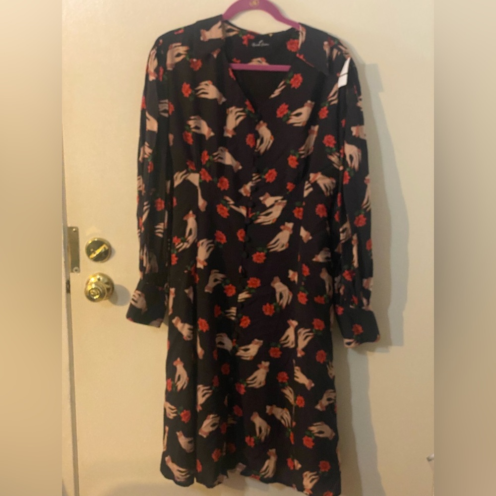 Retro Style Nicolette Caroline Rose Dress